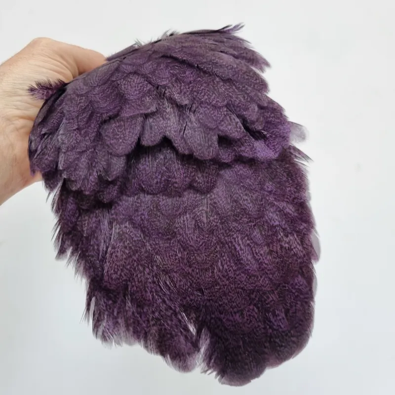 Whiting Coq de Leon Hen Saddle in Speckled Purple-7